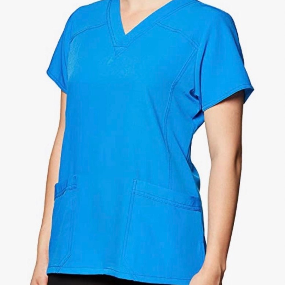 Wonderwink 4 Way Stretch Scrub Top Malibu Blue Size Large